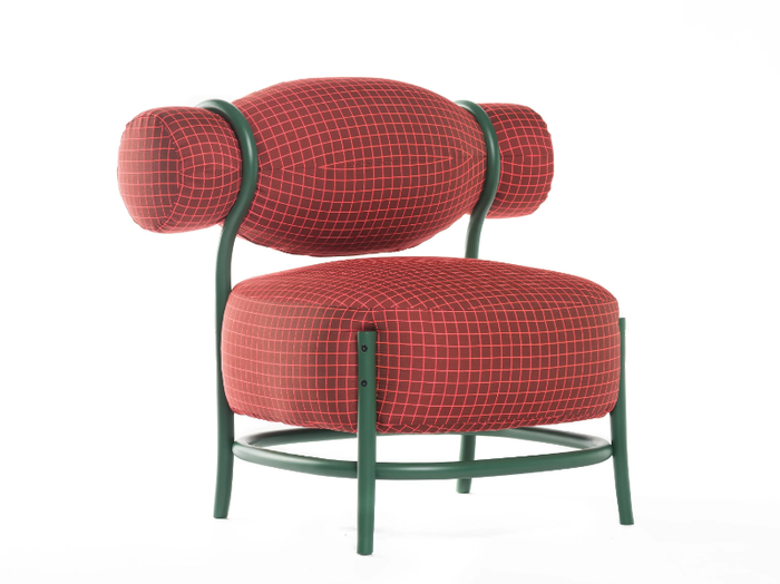 CHIGNON - Fabric armchair with armrests _ Wiener GTV Design